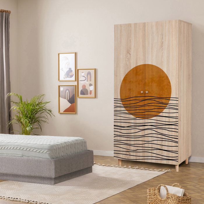 Hanah Home Lidya 2 -974 Armario en Color Sonomo